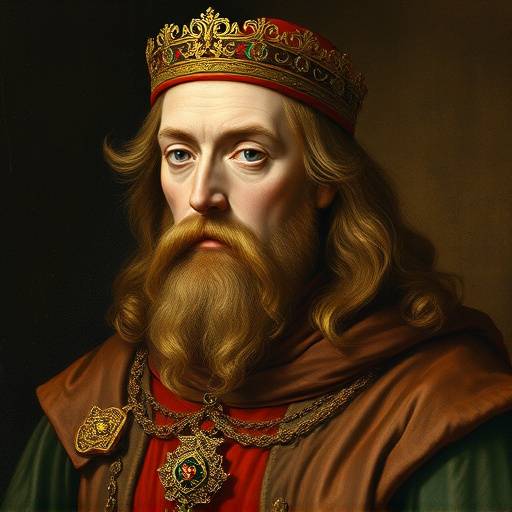 A portrait of Lorenzo de Medici, known as Lorenzo the Magnificent