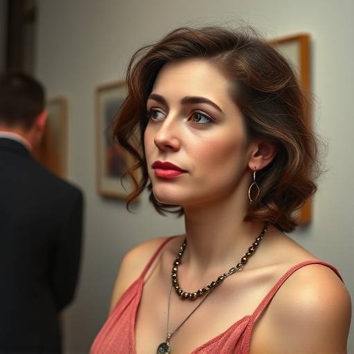 Portrait of Angela Rizzo, gallery visitor